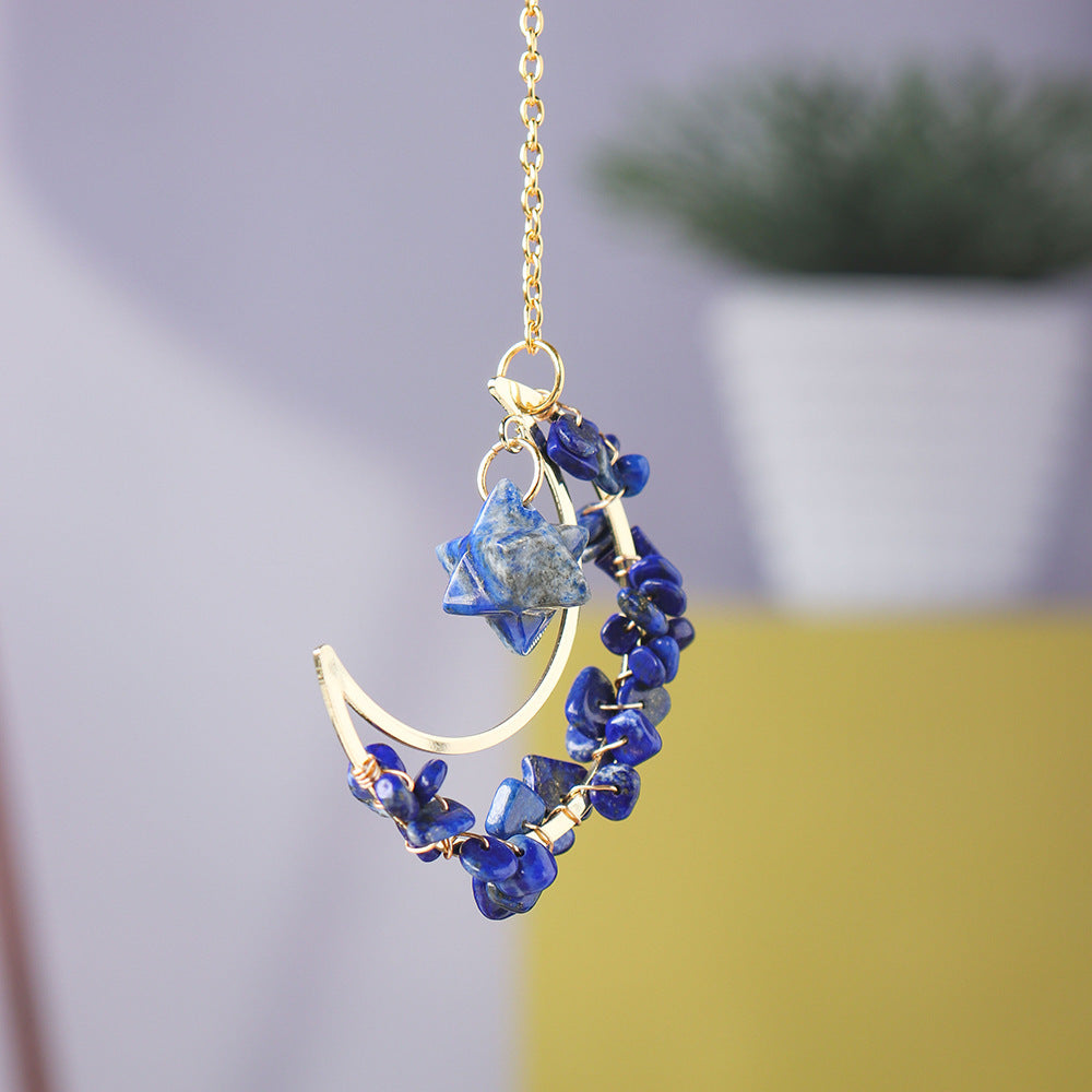 Crystal Moon Stone Pendant