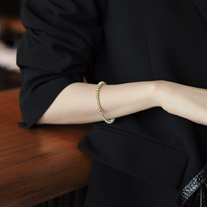 Simple Copper Alloy Bracelets