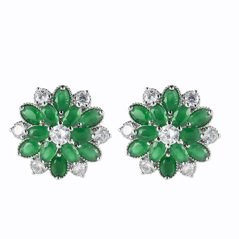Rainbow Crystal Zircon Earrings