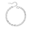 Korean Silver Crystal Bracelet