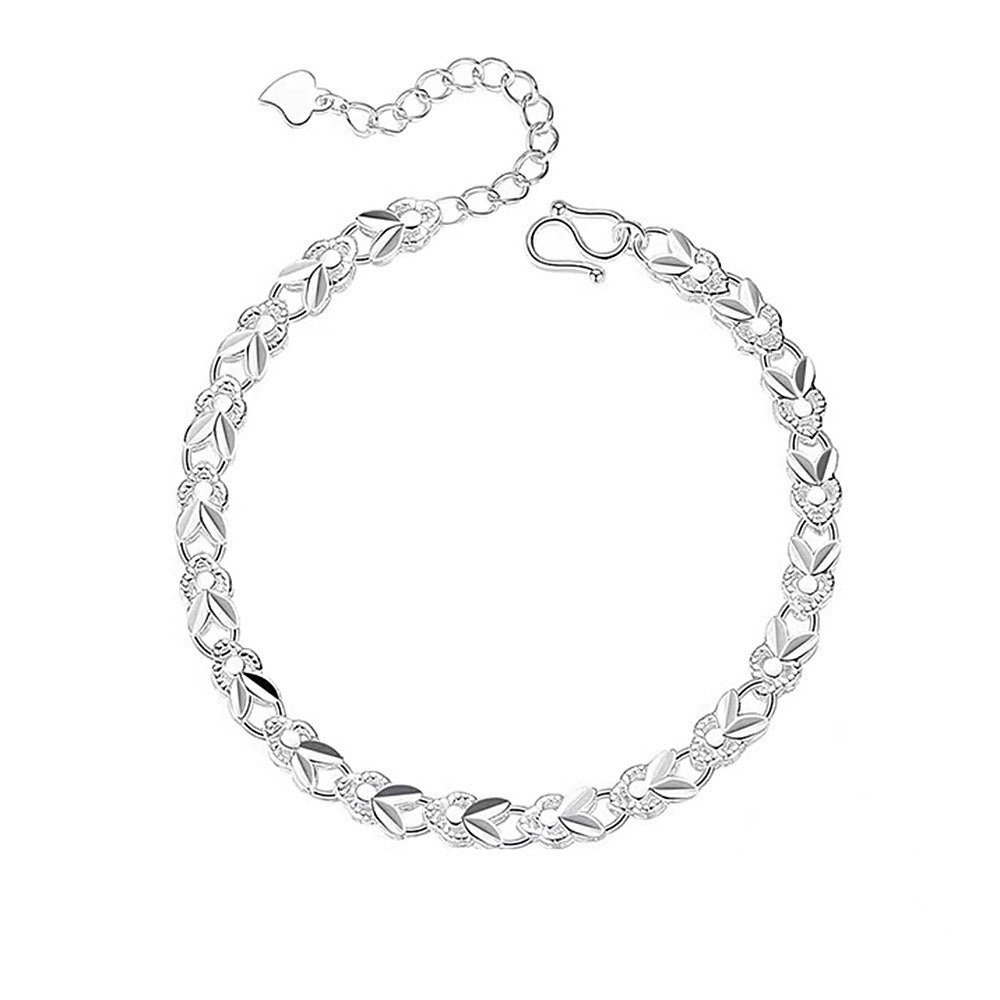 Korean Silver Crystal Bracelet