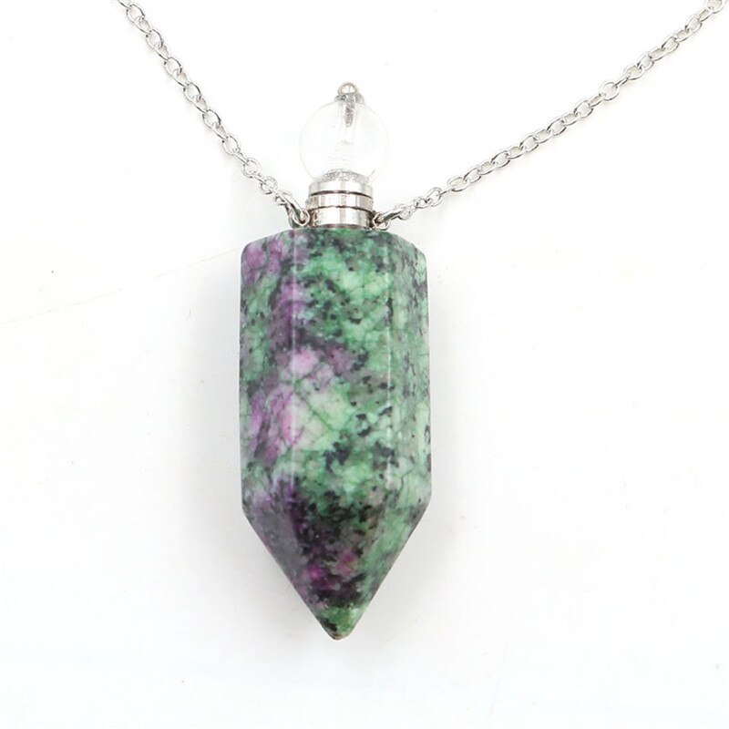 Natural Crystal Hexagonal Perfume Bottle