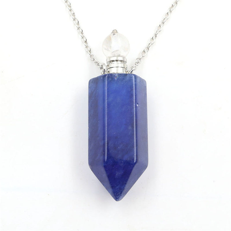 Natural Crystal Hexagonal Perfume Bottle