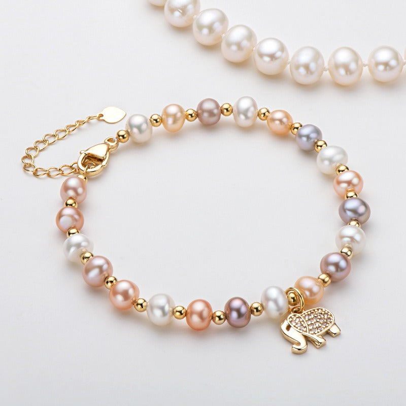 Elephant Pearl Bracelet