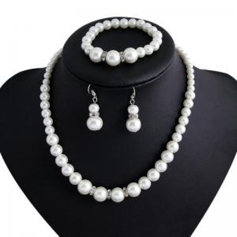 Round Pearl Jewelry Set