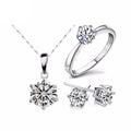 Jewelry Set of Cubic Zircon Statement Necklace & Earrings