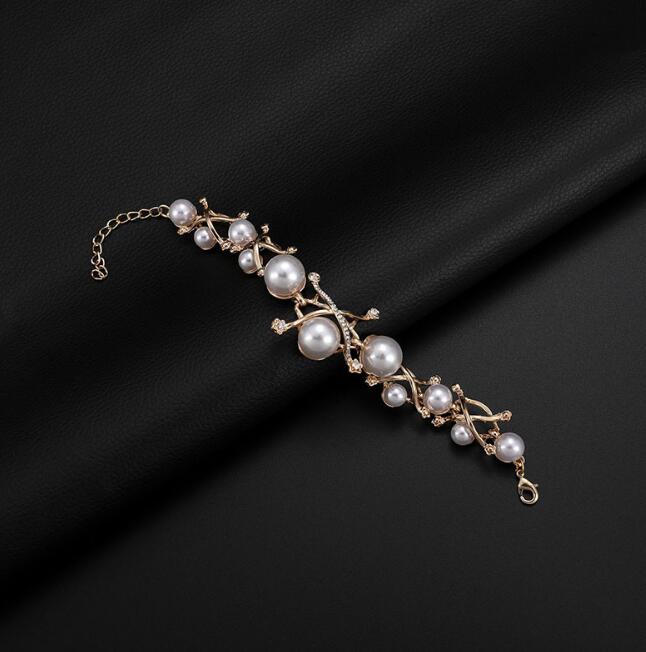 Pearl Necklace Earring Set