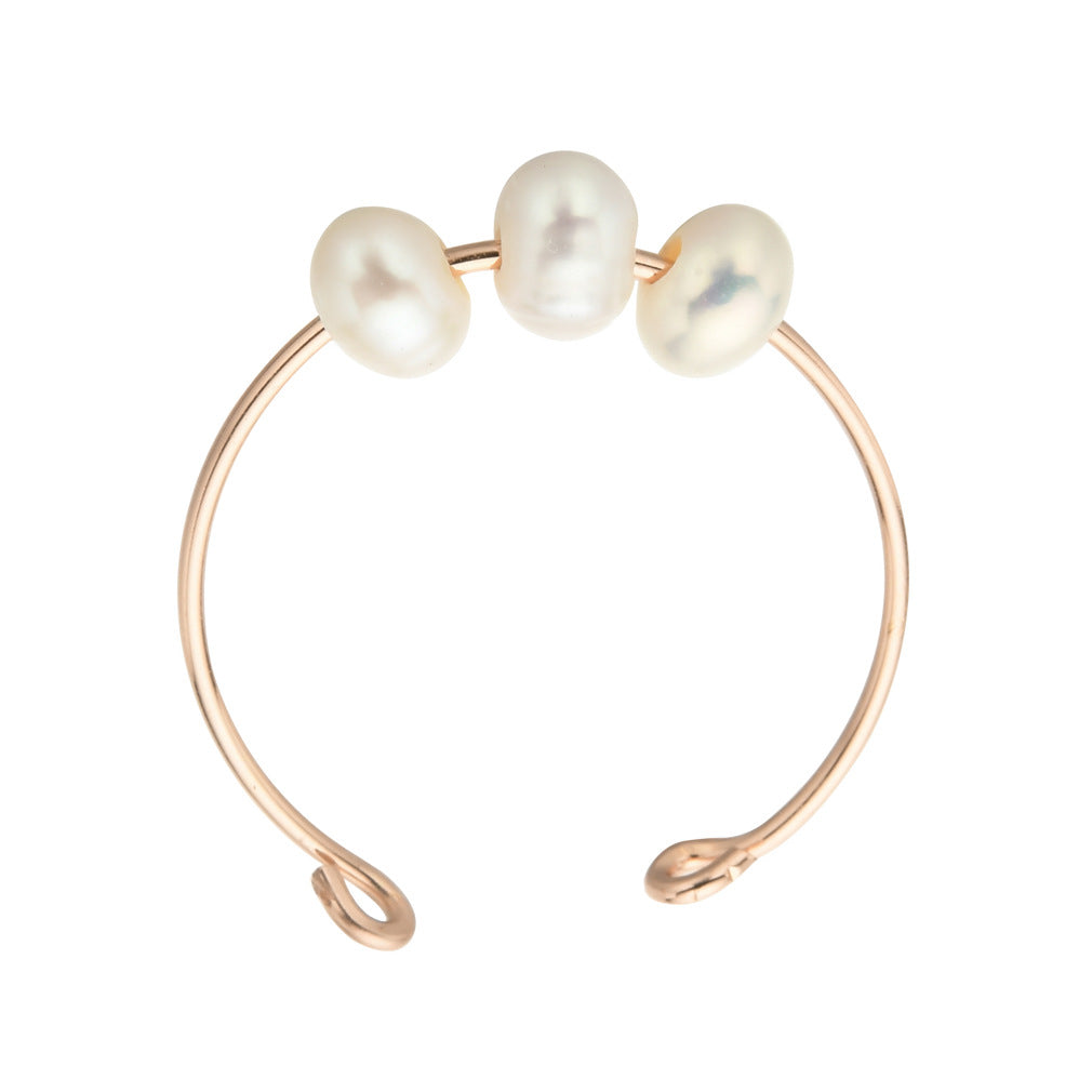 Adjustable Pearl Ring