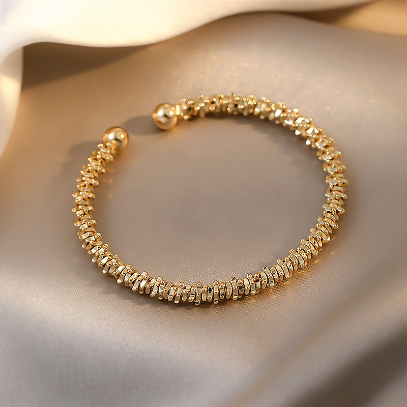 Simple Copper Alloy Bracelets