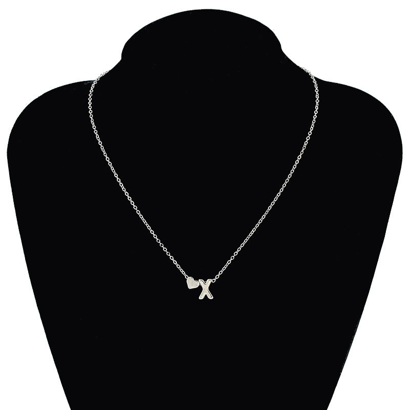 Tiny Dainty Heart Initial