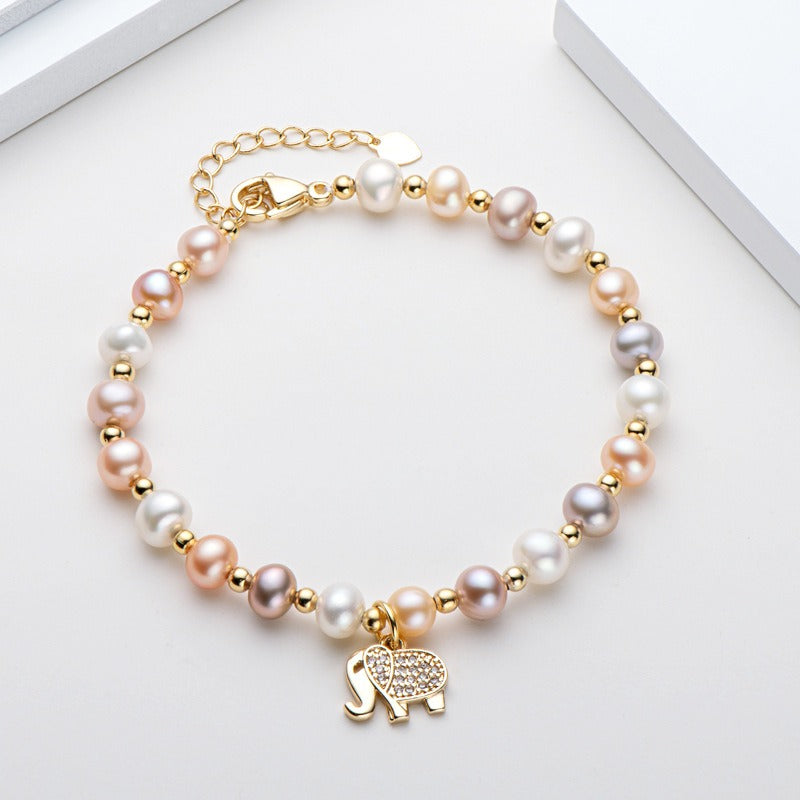 Elephant Pearl Bracelet