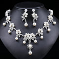 Branch Shaped Pearl Necklace Set