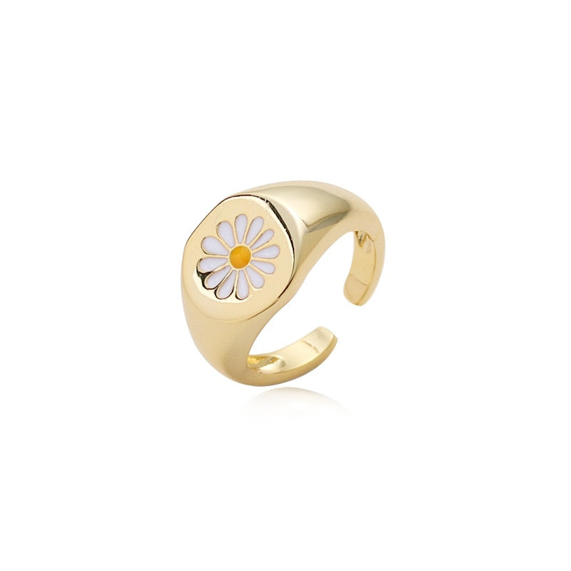 Korean Style Mini Cute Flower Ring