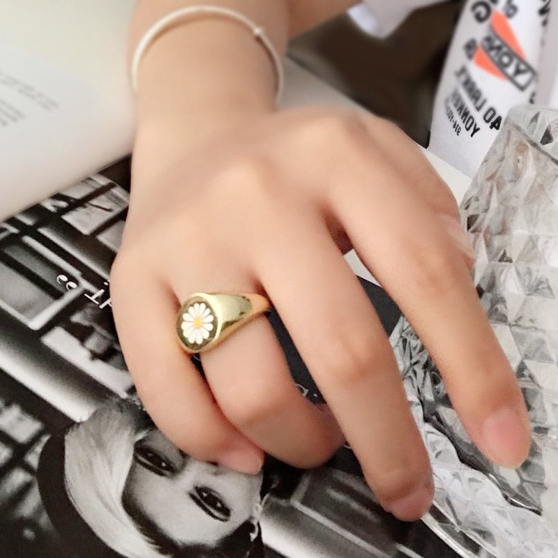 Korean Style Mini Cute Flower Ring