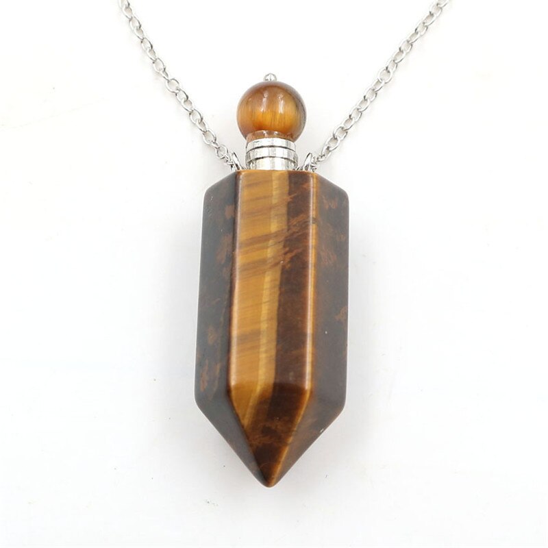 Natural Crystal Hexagonal Perfume Bottle