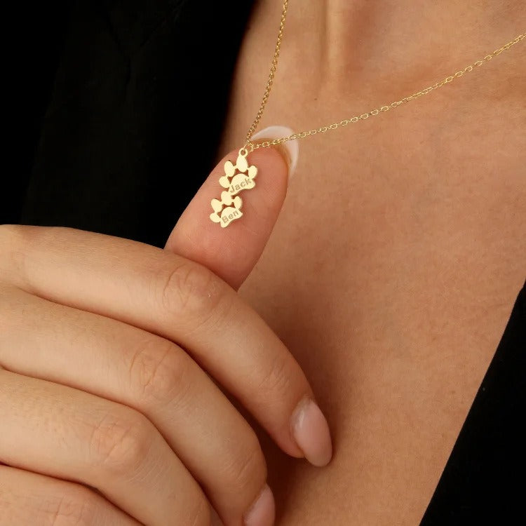 Pet Footprint Necklace