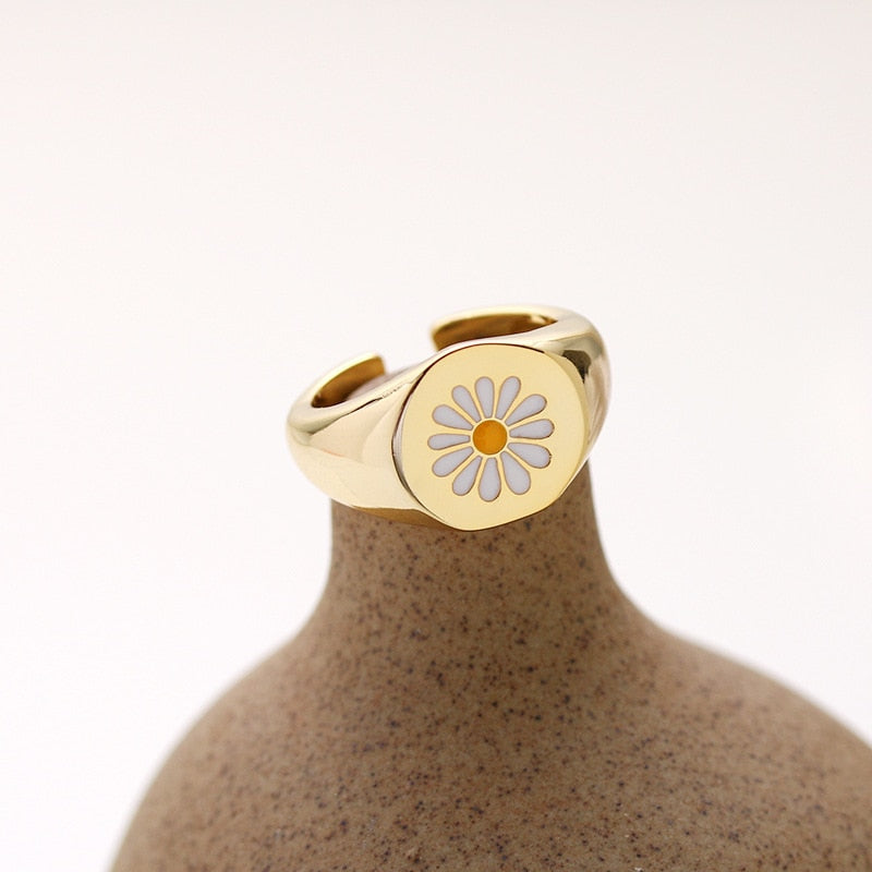 Korean Style Mini Cute Flower Ring