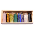 8 Column Crystal Wooden Box Set