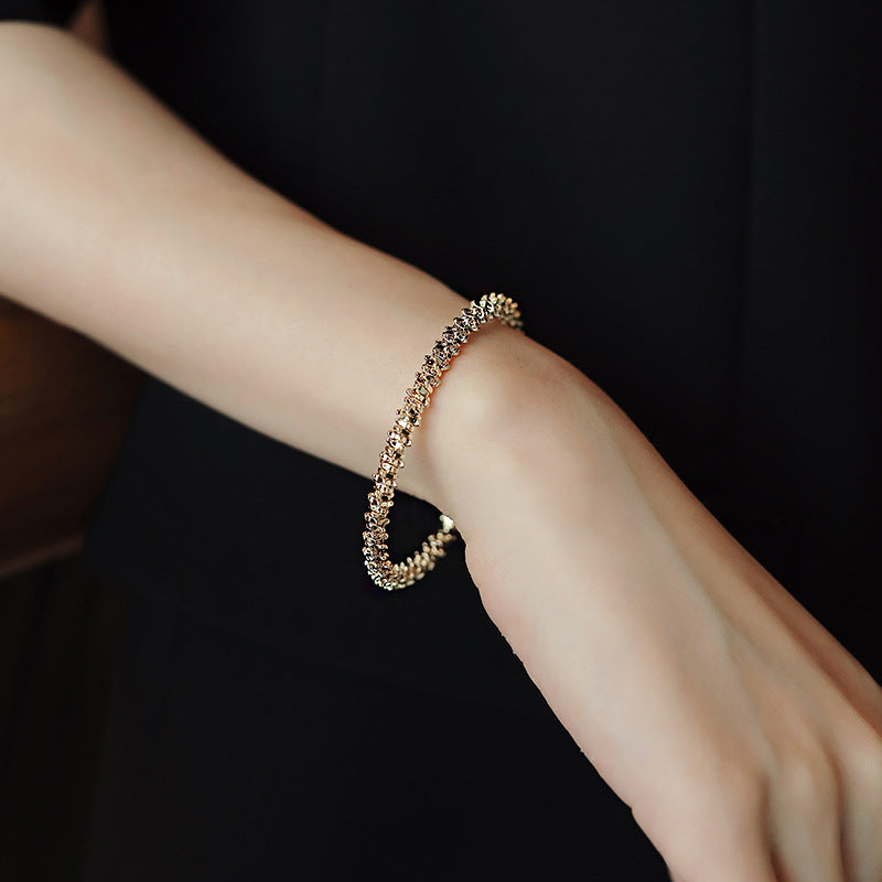 Simple Copper Alloy Bracelets