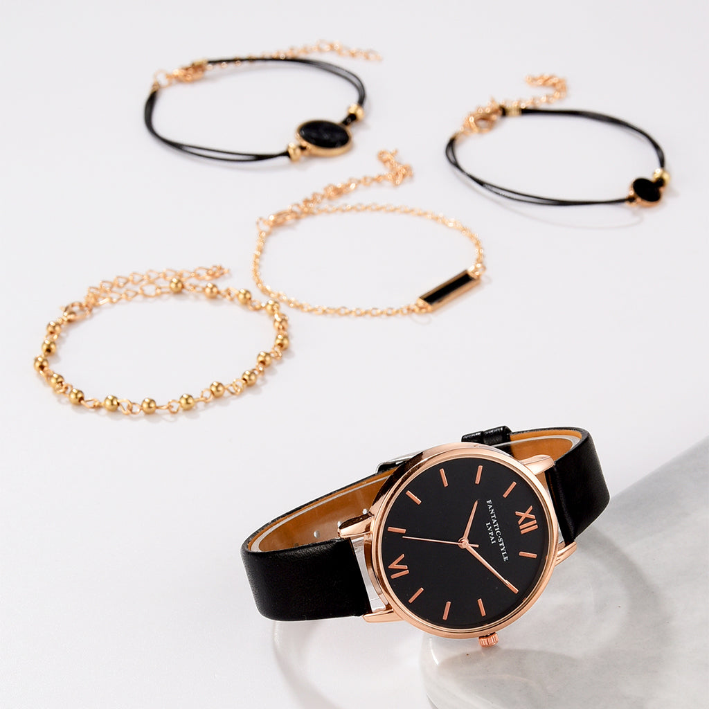 5pcs Luxury Watch Set