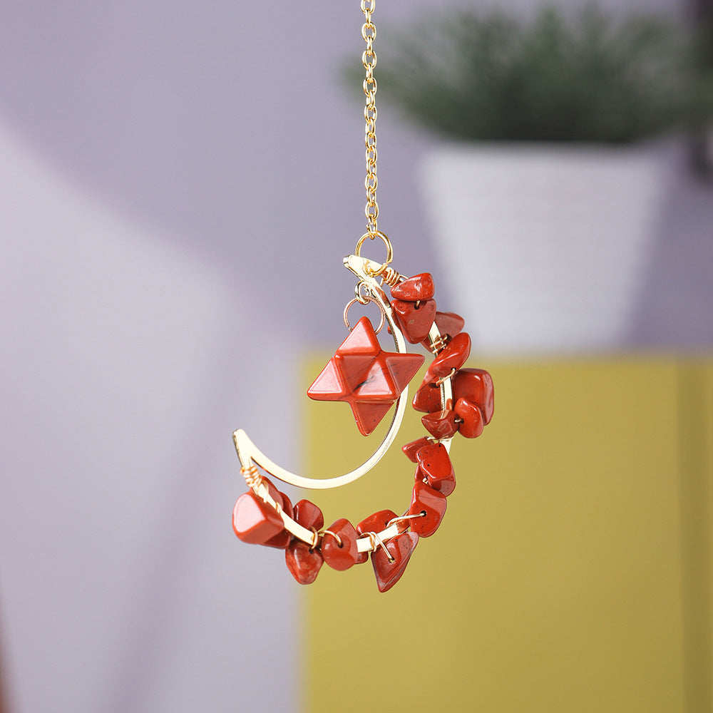 Crystal Moon Stone Pendant