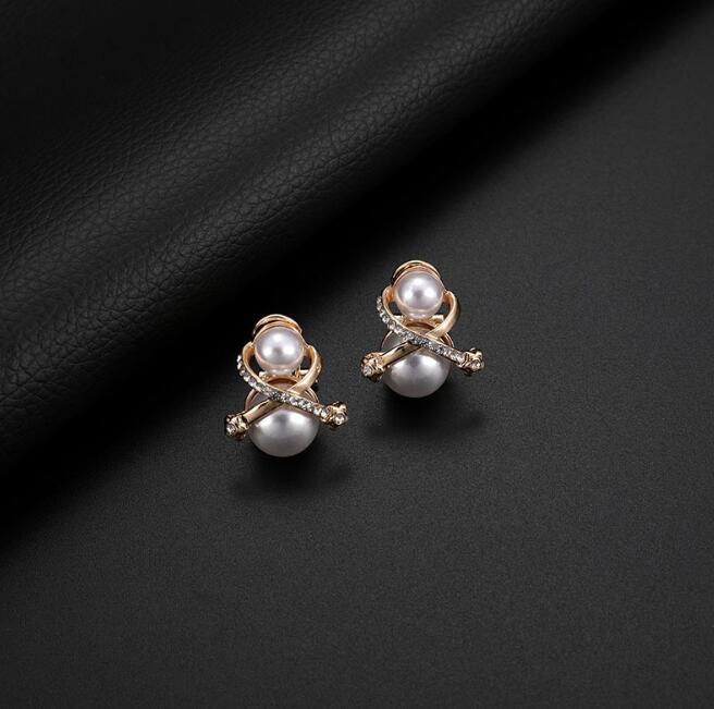 Pearl Necklace Earring Set
