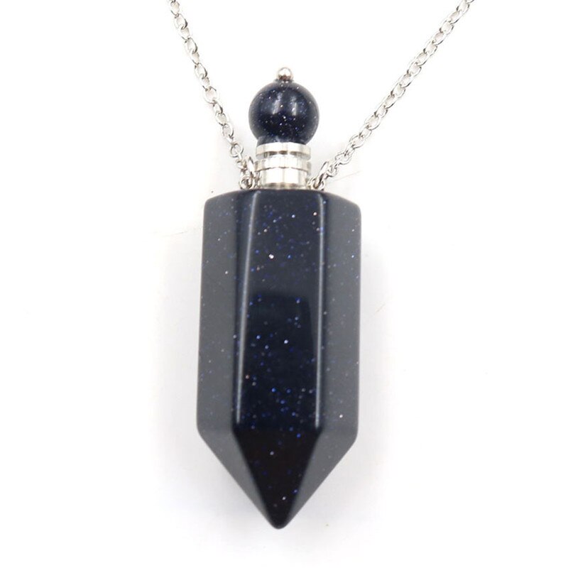 Natural Crystal Hexagonal Perfume Bottle
