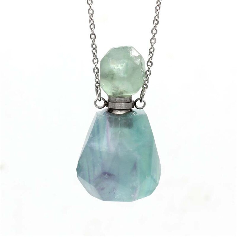 Natural Crystal Hexagonal Perfume Bottle