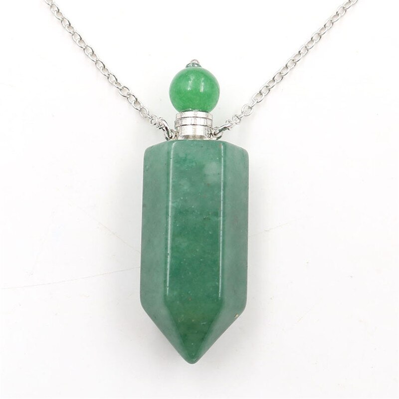 Natural Crystal Hexagonal Perfume Bottle