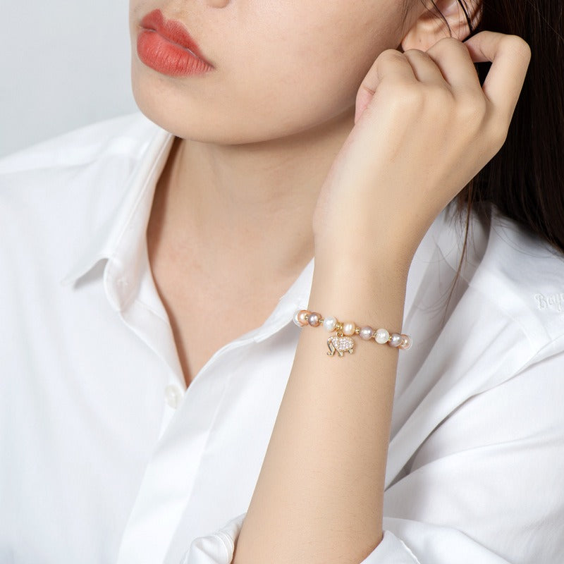 Elephant Pearl Bracelet