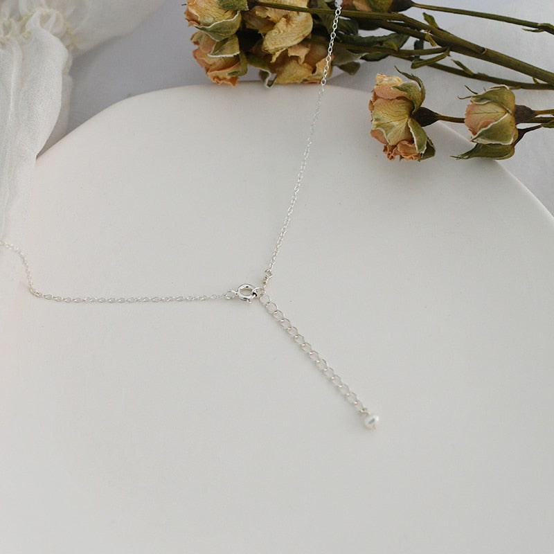 925 Sterling Silver Necklace Pearl Jewelry