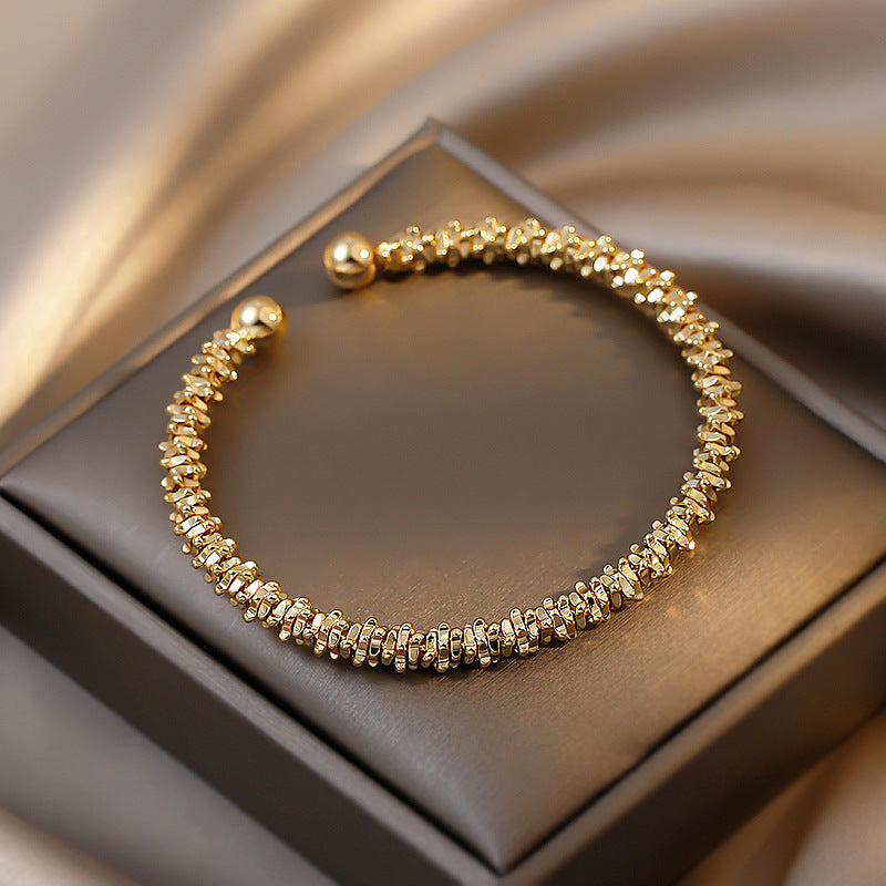 Simple Copper Alloy Bracelets