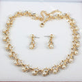 Pearl Wedding necklace earring jewelry set
