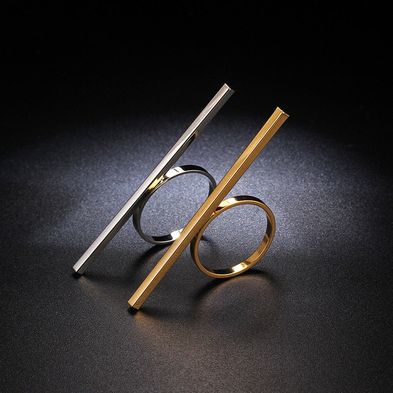Gold/Silver Color Long Bar