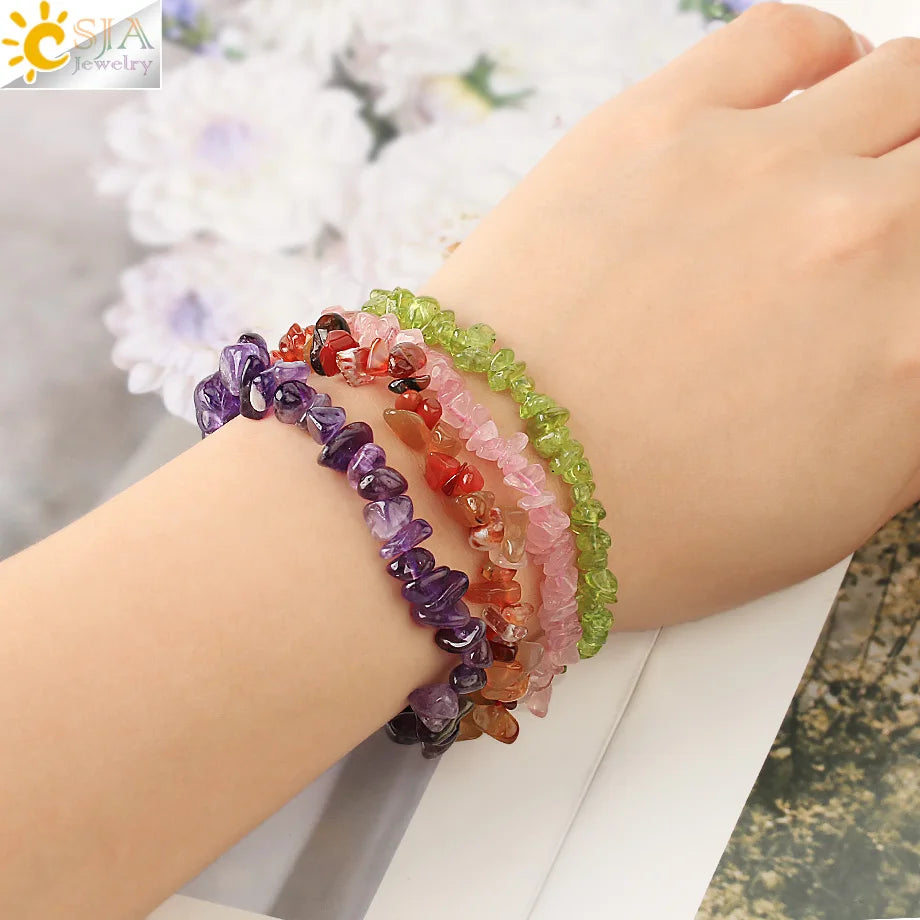 Natural Stone Bracelet Crystal Quartz